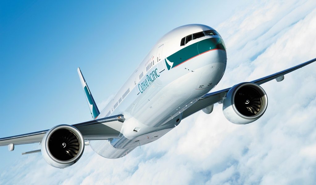 Keine Boeing 777, aber ein Airbus A330 von Cathay Pacific musste wegen eines Triebwerkbrandes notlanden. Foto: Cathay Pacific