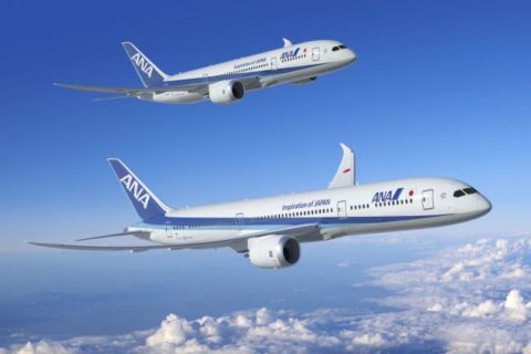 ANA übernimmt als weltweit erste Fluggesellschaft am kommenden Sonntag die längere Version der neu entwickelten Boeing 787. Foto: ANA All Nippon Airways