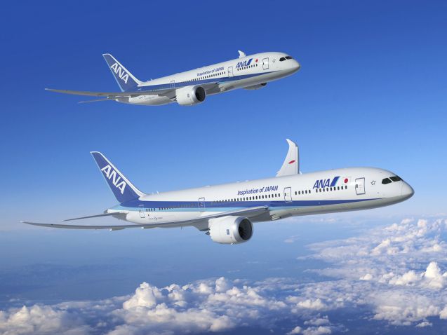 ANA übernimmt als weltweit erste Fluggesellschaft am kommenden Sonntag die längere Version der neu entwickelten Boeing 787. Foto: ANA All Nippon Airways
