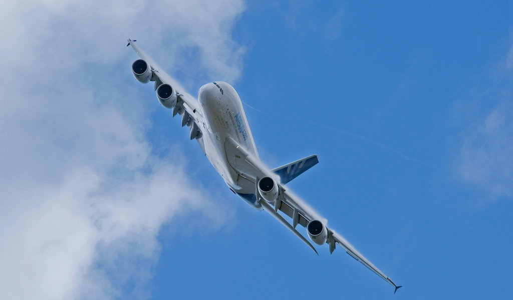 Der Airbus A380 hat als weltweit größter Passagierjet Platz für bis zu 853 Fluggäste. Bild: Airbus Industries