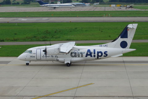 Noch hebt Air Alps im Auftrag von Rostock Airways ab. Foto: Aero Icarus