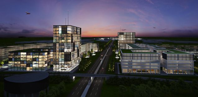 Der Haushaltsausschuss will wissen, welche Baumaßnahmen für den BER nötig sind. Foto: Pure rendering GmbH, BER