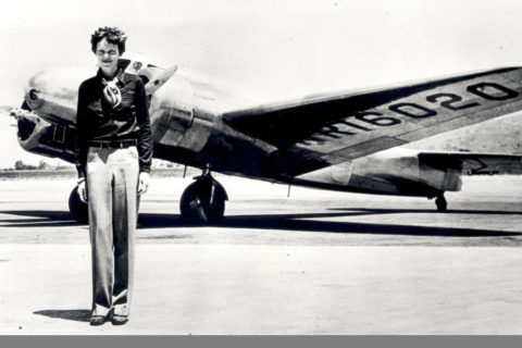 Earhart hat als erste Frau den Atlantik überflogen und damit Berühmtheit erlangt. Bild: NASA