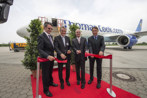 Soll am 6. Juni zu seinem ersten Passagierflug für Condor starten: der neue Airbus A321-211. Foto: Brinkmann / Condor