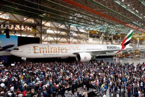 Die tausendste Boeing 777 ging an Emirates. Foto: Emirates