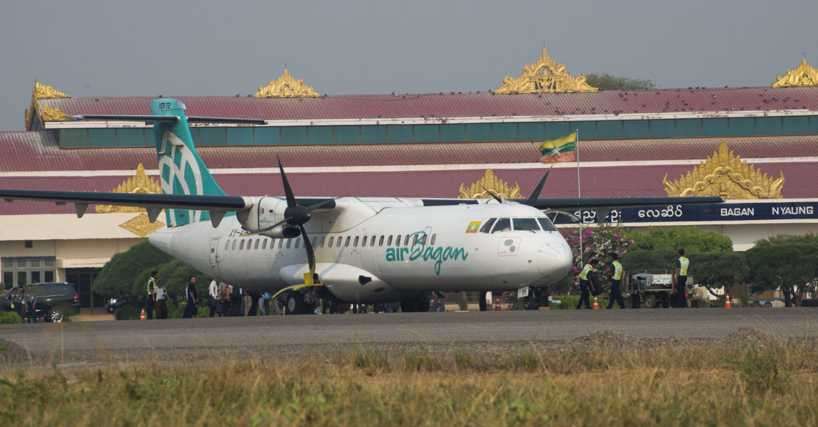 Eine von vielen und doch etwas Besonderes: Air Bagan ist derzeit mit vier ATR (im Bild eine ATR 72) im Inland unterwegs. Bild: Dietmar Plath