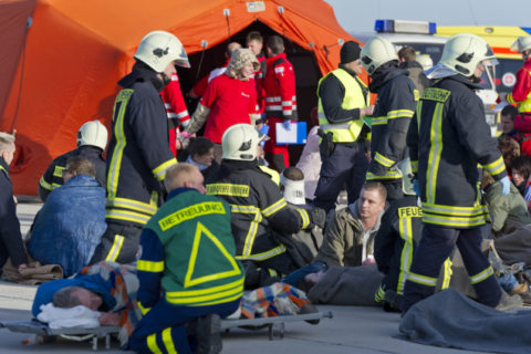 Notfallübung am Flughafen Berlin Brandenburg; Foto: BER Airport