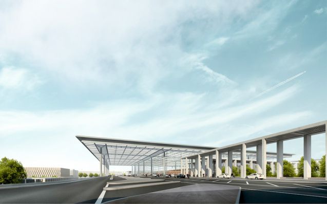 Bis zur Eröffnung gibt es Touristen-Touren auf dem neuen Flughafen BER. Foto: Flughafen Berlin-Brandenburg