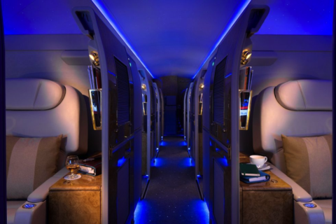 Privatsuiten an Bord von Emirates Flugzeugen. Bild: Emirates