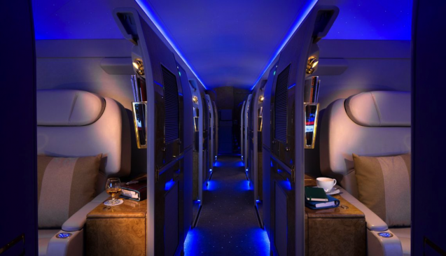 Reisen der Extraklasse - Privatsuiten an Bord des Emirates Executive Flugzeuges. Bild: Emirates