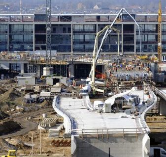 BER-Baustelle im Jahr 2010. Foto: Marion Schmieding/Alexander Obst, Flughafen BER