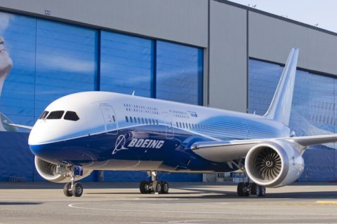 Der ecoDemonstrator 787 fliegt mit nachhaltigem Treibstoff aus pflanzlichen Ölen und tierischen Abfallfetten. Foto: Boeing