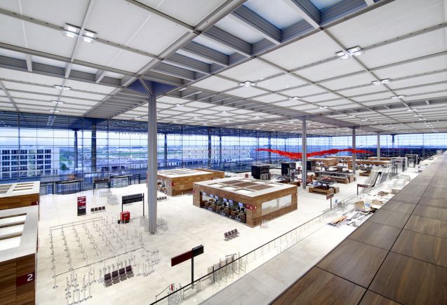 Wann hier endlich Flieger abheben und Passagiere transportiert werden können, steht noch lange nicht fest. Foto: Flughafen Berlin-Brandenburg, CR Marion Schmieding, Alexander Obst