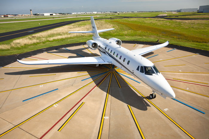 An ihren Winglets sollt ihr sie erkennen! Die Flügelspitzen sind das markanteste äußere Merkmal der neuen Sovereign+. Bild: Cessna