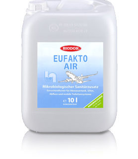 Der Sanitärzusatz Eufakto Air soll unangenehme Gerüche beseitigen.