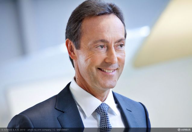 Fabrice Brégier sieht die Wettbewerbsfähigkeit von Airbus durch den starken Euro beeinträchtigt. Foto: Airbus Group