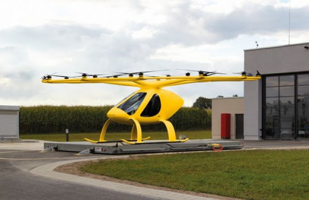Fotomontage ADAC Luftrettung Volocopter