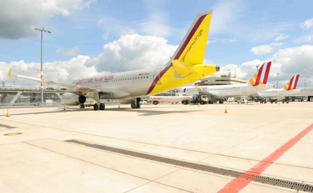 Bis kommenden Montag soll die Germanwings-Flotte komplett auf das neue Design umgestellt sein. Foto: Germanwings