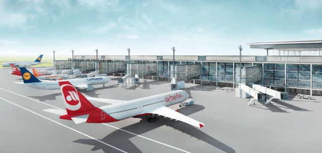 Foto: gmp Architekten, Björn Rolle, Flughafen Berlin Brandenburg
