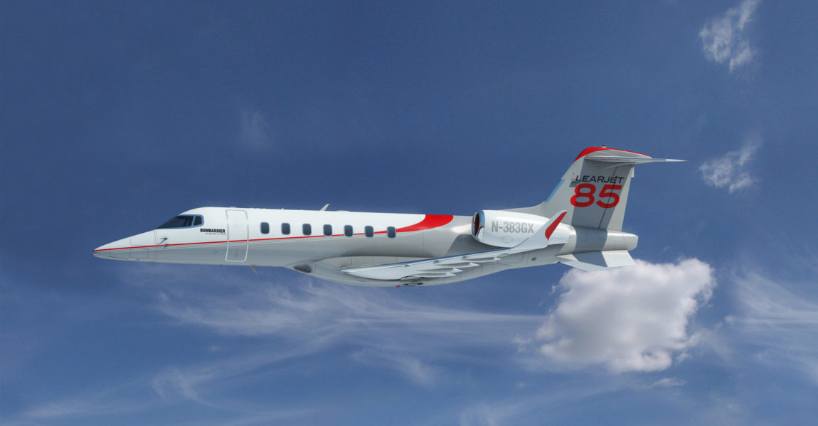 Computerdarstellung des Learjet 85 (Foto: Bombardier)