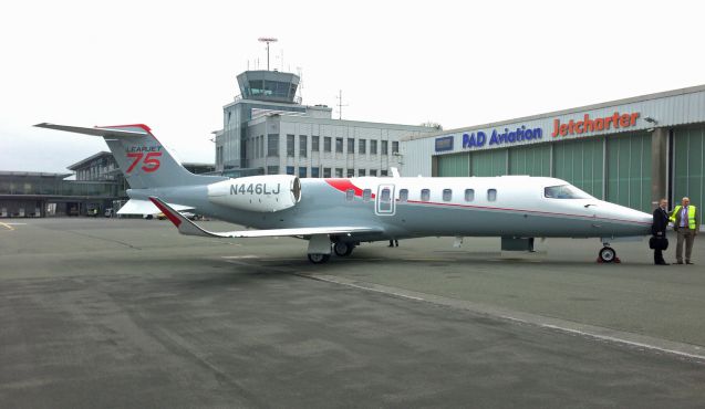 Zwei Geschäftstermine irgendwo in Europa innerhalb weniger Stunden: Flugzeuge wie der neue Learjet 75 machen's möglich. Foto: Aeroscope