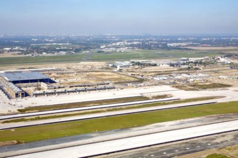 Der Abfertigungsbereich für Staatsgäste und Regierungsmitglieder am BER wird erst in zwei Jahren fertig. Foto: Dirk Laubner/ Flughafen Berlin Brandenburg