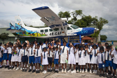 Cinnamon Air fliegt aktuell mit drei Cessna 208 Caravan, davon zwei in der Amphibien-Version. Eines dieser beiden vielseitig einsetzbaren Flugzeuge trägt eine SriLankan-Air-Taxi-Bemalung. Bild: Dietmar Plath