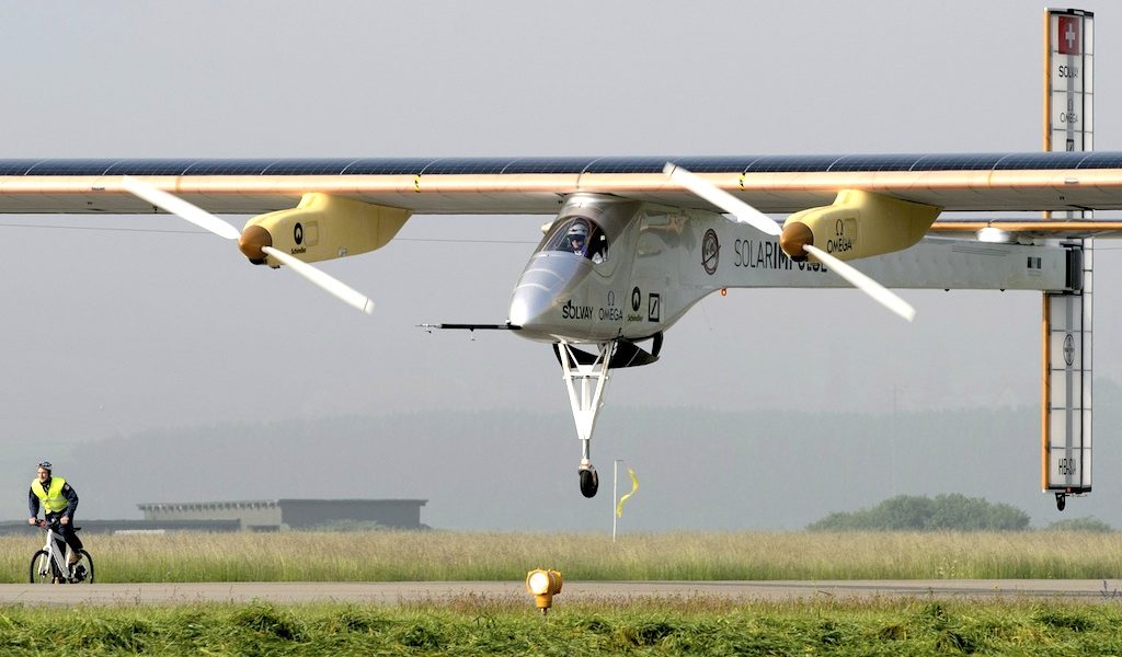 Über dem Pazifik hat «Solar Impulse 2» nach Angaben des Teams zwei Rekorde aufgestellt. Bild: dpa / Picture Alliance