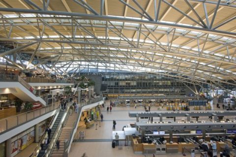 Am Hamburger Airport legte das Sicherheitspersonal heute die Arbeit nieder. Foto: Michael Penner, Hamburg Airport