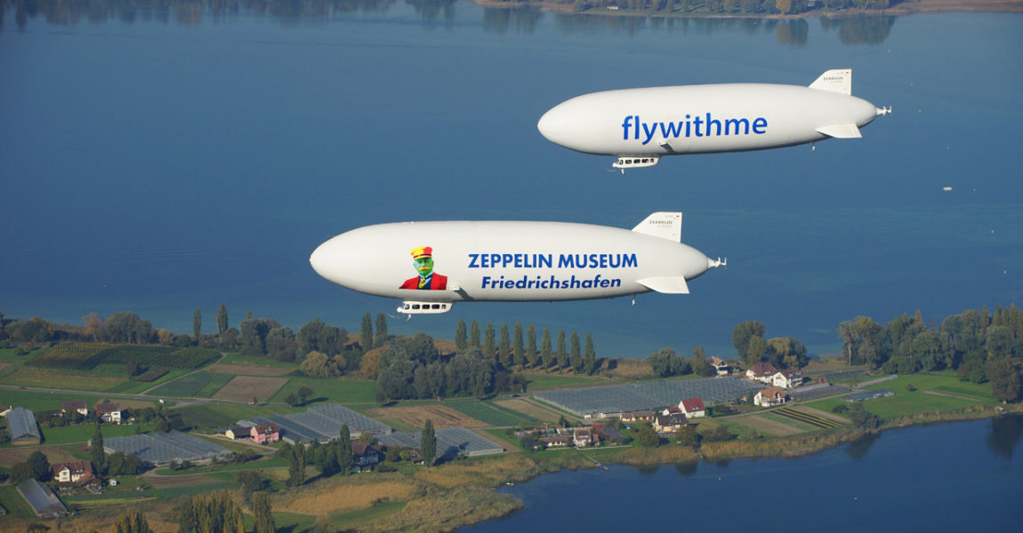 Zwei Zeppeline im Paarflug. (Foto: Gerhard Plessing)