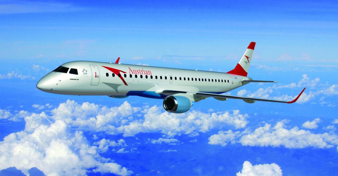 Noch in diesem Jahr soll vorbehaltlich der Entscheidungen im Austrian Aufsichtsrat am 19.3.2015 mit der Umflottung der Austrian Fokker-Flugzeuge durch Mittelstreckenjets des Herstellers Embraer gestartet werden. Bild: Austrian Airlines