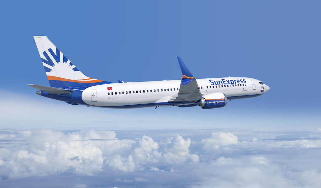 Boeing 737-8 MAX im SunExpress Design. Bild: obs/SunExpress/Boeing