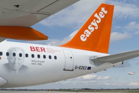 EasyJet verkleinert ihre Basis am Flughafen BER.