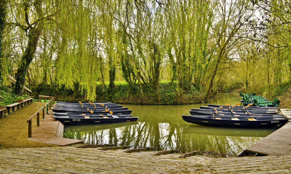 Die meisten Besucher erkunden das Marais Poitevin mit dem Boot. Bild: shutterstock /Sasha64f