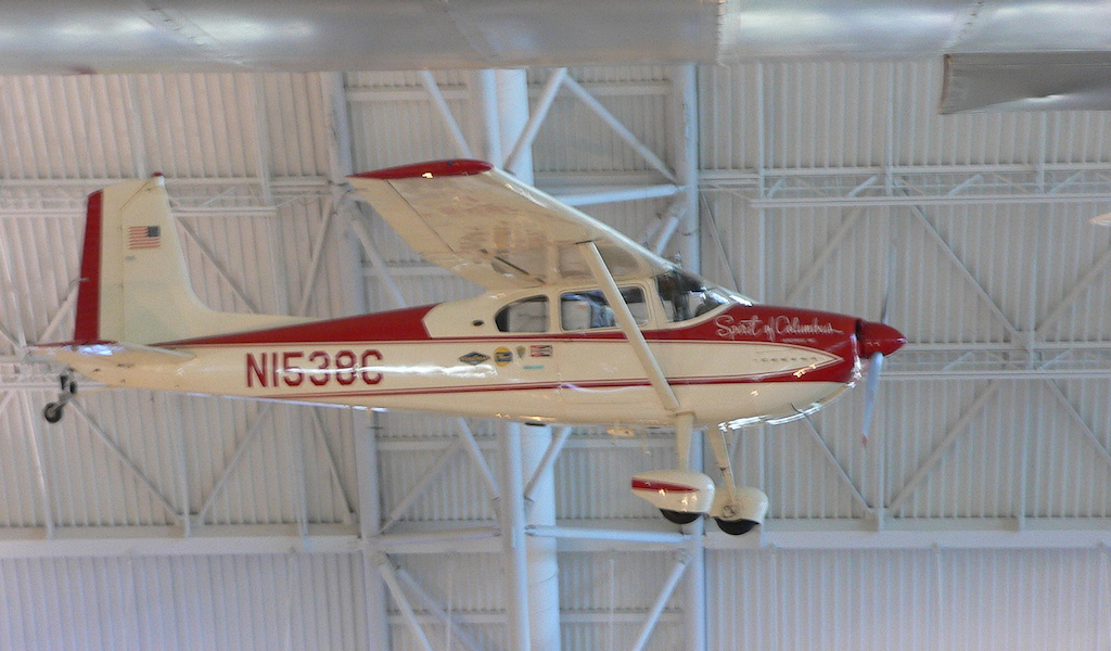 Jerrie Mock's Cessna 180 mit dem Namen 