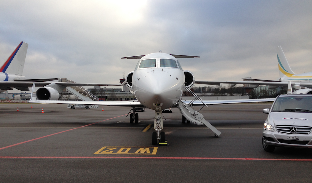 Einer der zahlreichen WEF-Gäste, um deren Abfertigung sich Jet Aviation Zürich kümmerte. Bild: Jet Aviation