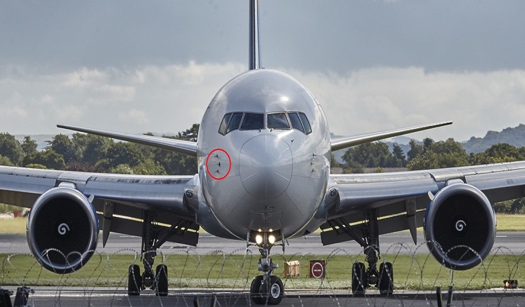 Das Pitot-Rohr einer Boeing 767. Foto: Pexels