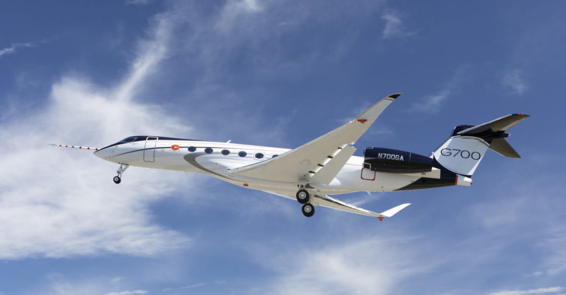 Erster Flug der Gulfstream G700 vom Savannah-Hilton Head International Airport am 14. February 2020 Foto: Gulfstream