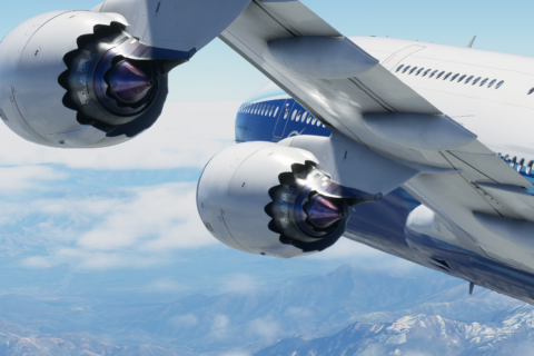 Die Boeing 747-8 gehört zu den Flugzeugen in der Standardversion des Flight Simulator