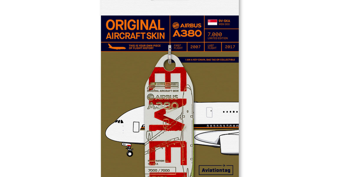 Aviationtags der ersten
Airbus A380 Aviationtag Edition und ein exklusives Designer-It-Piece aus dem Hause bordbar gehen für den guten Zweck an Mitsteigerer!