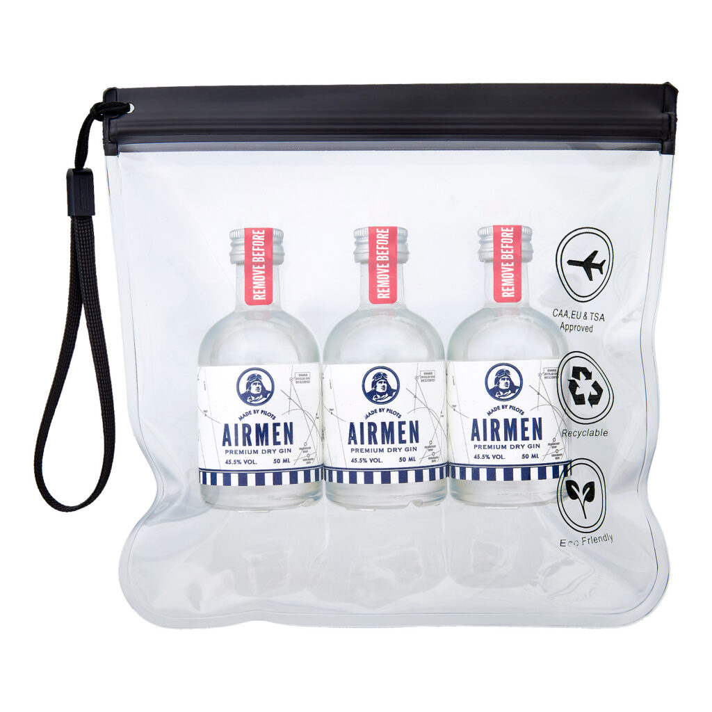 Eines der zugewinnen Travel Kits 