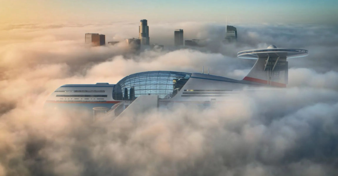 Sieht so die Zukunft aus? Ein Konzept zeigt ein Hotel-Flugzeug namens Sky Cruise.