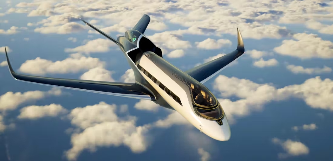 …  fest steht, der neue Businessjet soll zu 100 Prozent nachhaltig angetrieben werden. Bild: Embraer