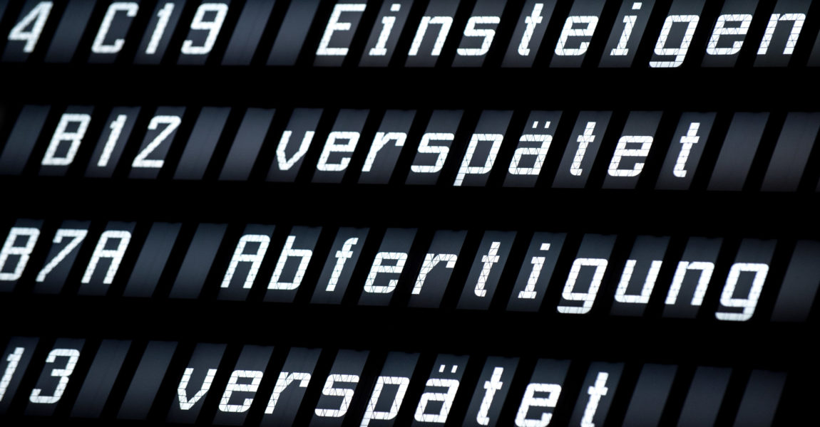 Der zivile Luftverkehr in Europa war im vergangenen Jahr einer Untersuchung zufolge erneut sehr unpünktlich.