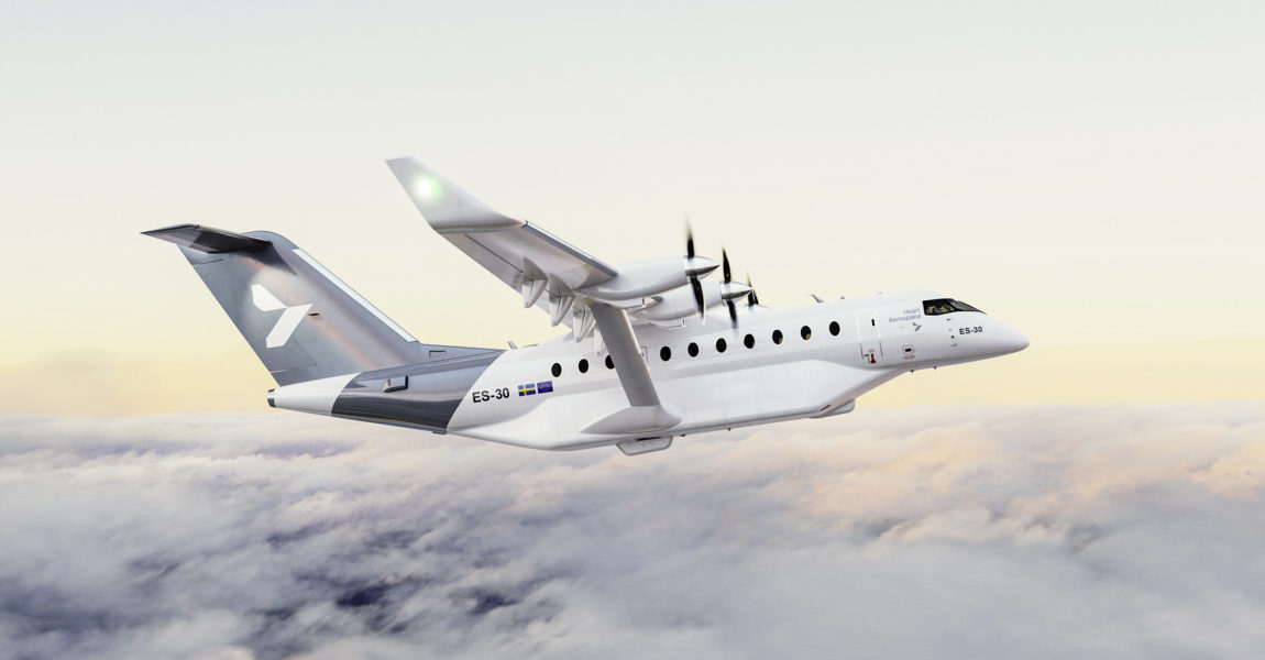 Die Heart Aerospace ES-30 soll mit einem hybrid-elektrischen Antrieb fliegen