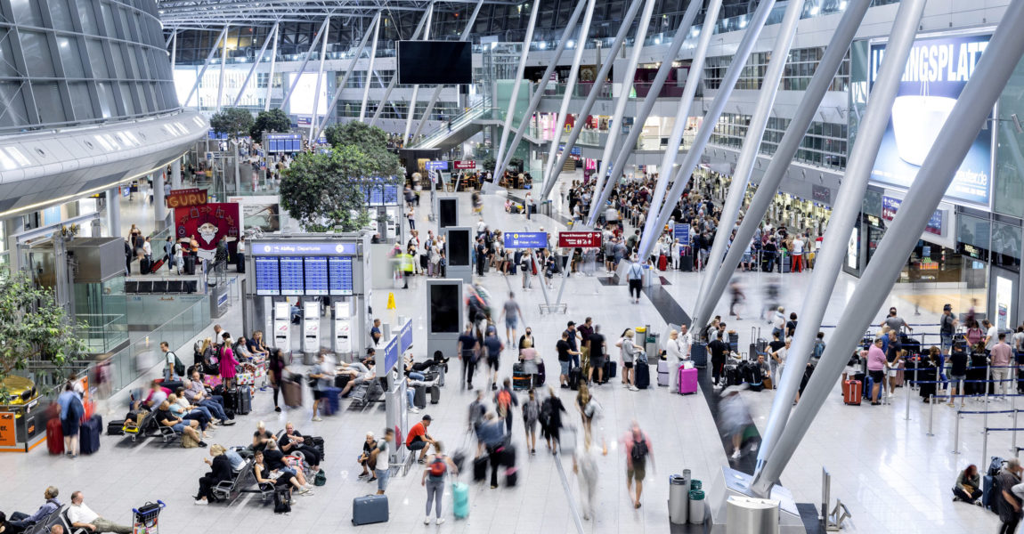 Der Düsseldorfer Flughafen nutzt die Zeit außerhalb der Reisesaison für umfangreiche Modernisierungs- und Umbaumaßnahmen.
