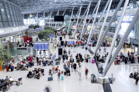 Der Düsseldorfer Flughafen nutzt die Zeit außerhalb der Reisesaison für umfangreiche Modernisierungs- und Umbaumaßnahmen.