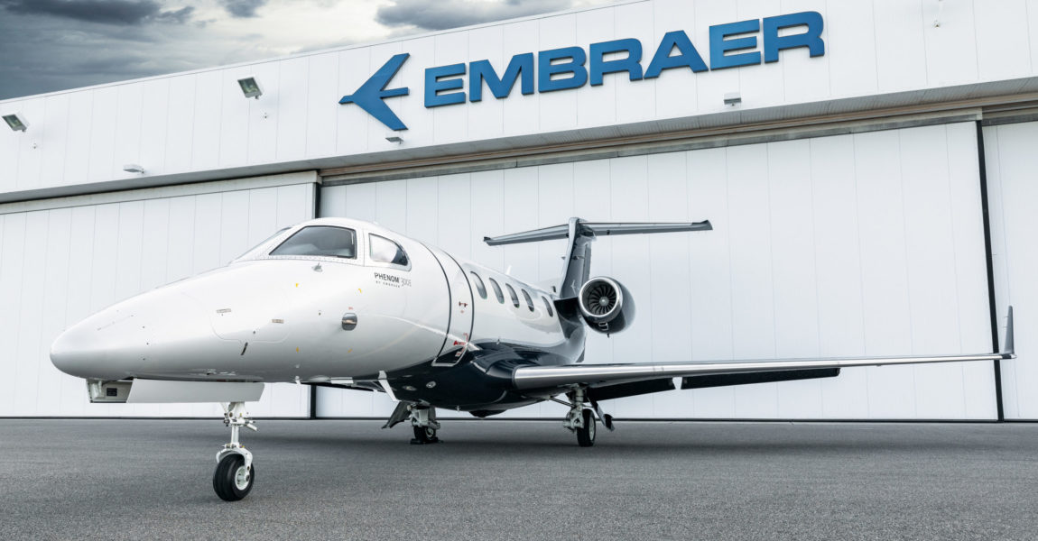 Die Phenom 300 von Embraer ist ein beliebtes Reisegeschäftsflugzeug.