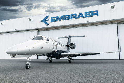Die Phenom 300 von Embraer ist ein beliebtes Reisegeschäftsflugzeug.