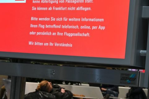 Im Terminal 1 des Frankfurter Flughafens ist es heute still.